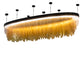 Meyda Lighting Kepley 168" LED Solar Black Chandelier With Amber Rainstone Idalight Shade