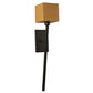 Meyda Lighting Kesara 6" Blackwash Wall Sconce With Beige Textrene Shade