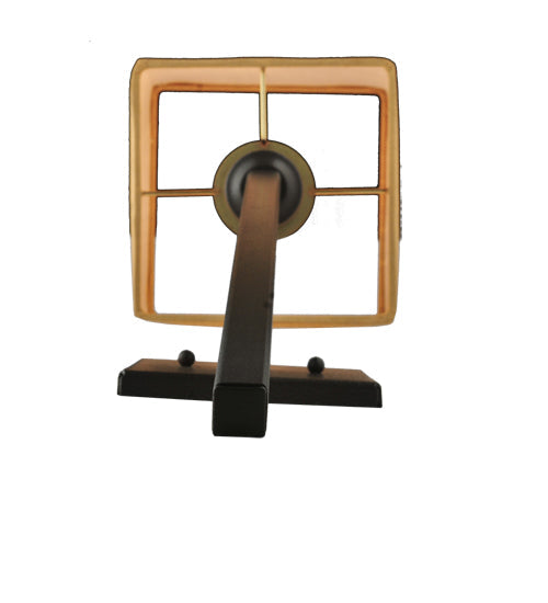 Meyda Lighting Kesara 6" Blackwash Wall Sconce With Beige Textrene Shade