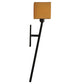 Meyda Lighting Kesara 6" Blackwash Wall Sconce With Beige Textrene Shade