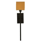 Meyda Lighting Kesara 6" Blackwash Wall Sconce With Beige Textrene Shade