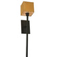 Meyda Lighting Kesara 6" Blackwash Wall Sconce With Beige Textrene Shade