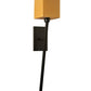 Meyda Lighting Kesara 6" Blackwash Wall Sconce With Beige Textrene Shade