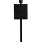 Meyda Lighting Kesara 8" Textured Black Wall Sconce With Whitestone Idalight Shade Glass