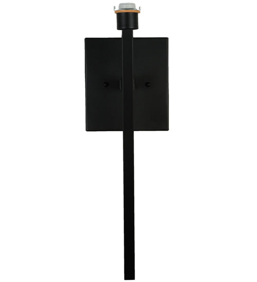 Meyda Lighting Kesara 8" Textured Black Wall Sconce With Whitestone Idalight Shade Glass