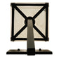 Meyda Lighting Kesara 8" Textured Black Wall Sconce With Whitestone Idalight Shade Glass