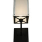 Meyda Lighting Kesara 8" Textured Black White Alabaster Wall Sconce With Whitestone Idalight Shade Glass