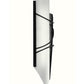 Meyda Lighting Kiltered 8" LED Black Wall Sconce With White and Black Mesh Shade