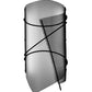 Meyda Lighting Kiltered 8" LED Black Wall Sconce With White and Black Mesh Shade