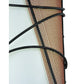 Meyda Lighting Kiltered 8" LED Solar Black Wall Sconce With Arctic Idalight Shade