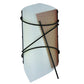 Meyda Lighting Kiltered 8" LED Solar Black Wall Sconce With Arctic Idalight Shade