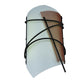 Meyda Lighting Kiltered 8" LED Solar Black Wall Sconce With Arctic Idalight Shade