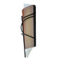 Meyda Lighting Kiltered 8" LED Solar Black Wall Sconce With Arctic Idalight Shade