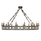 Meyda Lighting Kingsbridge 53" 16-Light Bronze & Gold Chandelier