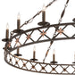 Meyda Lighting Kingsbridge 53" 16-Light Bronze & Gold Chandelier