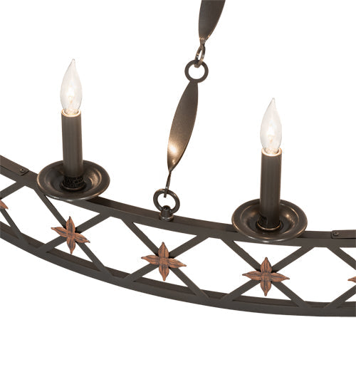 Meyda Lighting Kingsbridge 53" 16-Light Bronze & Gold Chandelier