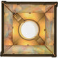 Meyda Lighting Kirkpatrick 10" Antique Copper Mini Pendant Light With Iridescent Shade Glass