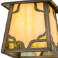 Meyda Lighting Kirkpatrick 10" Antique Copper Pendant Light With Green & Beige Shade Glass