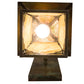 Meyda Lighting Kirkpatrick 10" Verdigris Copper Wall Sconce With Green & Beige Shade Glass