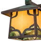Meyda Lighting Kirkpatrick 8" Verdigris Copper Wall Sconce With Green & Beige Shade Glass
