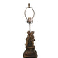 Meyda Lighting Kissing Kids 15" Mahogany Bronze Table Lamp Base
