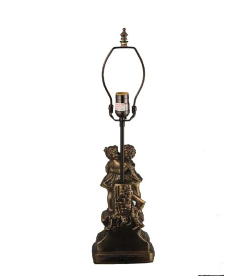 Meyda Lighting Kissing Kids 15" Mahogany Bronze Table Lamp Base