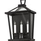 Meyda Lighting Kitzi 13" 3-Light Wrought Iron Tapered Wall Sconce With Clear Shade Glass