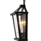 Meyda Lighting Kitzi 13" 3-Light Wrought Iron Tapered Wall Sconce With Clear Shade Glass