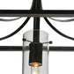 Meyda Lighting Kitzi 16" Oil Rubbed Bronze Pendant Light With Clear Cylinder Shade Glass