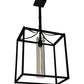 Meyda Lighting Kitzi 16" Oil Rubbed Bronze Pendant Light With Clear Cylinder Shade Glass