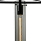 Meyda Lighting Kitzi 16" Oil Rubbed Bronze Pendant Light With Clear Cylinder Shade Glass