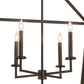Meyda Lighting Kitzi 168937 52" 8-Light Timeless Bronze Tapered Pendant Light