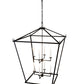 Meyda Lighting Kitzi 189861 51" 8-Light Textured Black Tapered Pendant Light With White Faux Candlelight
