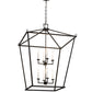 Meyda Lighting Kitzi 190127 51" 8-Light Textured Black Tapered Pendant Light With White Faux Candlelight