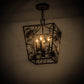 Meyda Lighting Kitzi 20" 4-Light Chestnut Pinecone Pendant Light