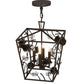 Meyda Lighting Kitzi 20" 4-Light Chestnut Pinecone Pendant Light