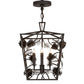 Meyda Lighting Kitzi 20" 4-Light Chestnut Pinecone Pendant Light