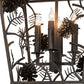 Meyda Lighting Kitzi 20" 4-Light Chestnut Pinecone Pendant Light