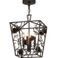 Meyda Lighting Kitzi 20" 4-Light Chestnut Pinecone Pendant Light