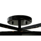 Meyda Lighting Kitzi 22" Mirror Black Cilindro Flush Mount Light With Crystal Clear Idalight Shade Glass