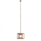 Meyda Lighting Kitzi 23" Hanna Copper Box Pendant Light With Clear Rainstone Idalight Shade