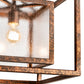 Meyda Lighting Kitzi 23" Hanna Copper Box Pendant Light With Clear Rainstone Idalight Shade