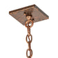 Meyda Lighting Kitzi 23" Hanna Copper Box Pendant Light With Clear Rainstone Idalight Shade