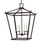 Meyda Lighting Kitzi 24"Sq 4-Light Timeless Bronze Tapered Pendant Light With White Faux Candlelight