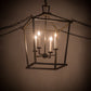 Meyda Lighting Kitzi 29" 4-Light Timeless Bronze Tapered Pendant Light With White Faux Candlelight