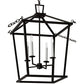 Meyda Lighting Kitzi 29" 4-Light Timeless Bronze Tapered Pendant Light With White Faux Candlelight