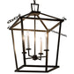 Meyda Lighting Kitzi 29" 4-Light Timeless Bronze Tapered Pendant Light With White Faux Candlelight
