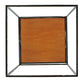 Meyda Lighting Kitzi 31" 3-Light Chrome Box Pendant Light With Amber Quartz Idalight Shade Glass