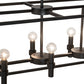 Meyda Lighting Kitzi 32" 8-Light Solar Black Island Pendant Light
