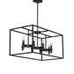 Meyda Lighting Kitzi 32" 8-Light Solar Black Island Pendant Light